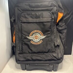 Harley-Davidson University Rolling Backpack w/ Wheels Retractable Handle Luggage